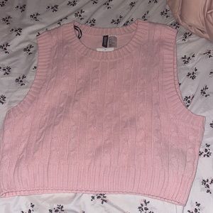 H&M pink Sweater Vest